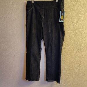 NEW Women's Black Wide Flare Leg Pants B45 X